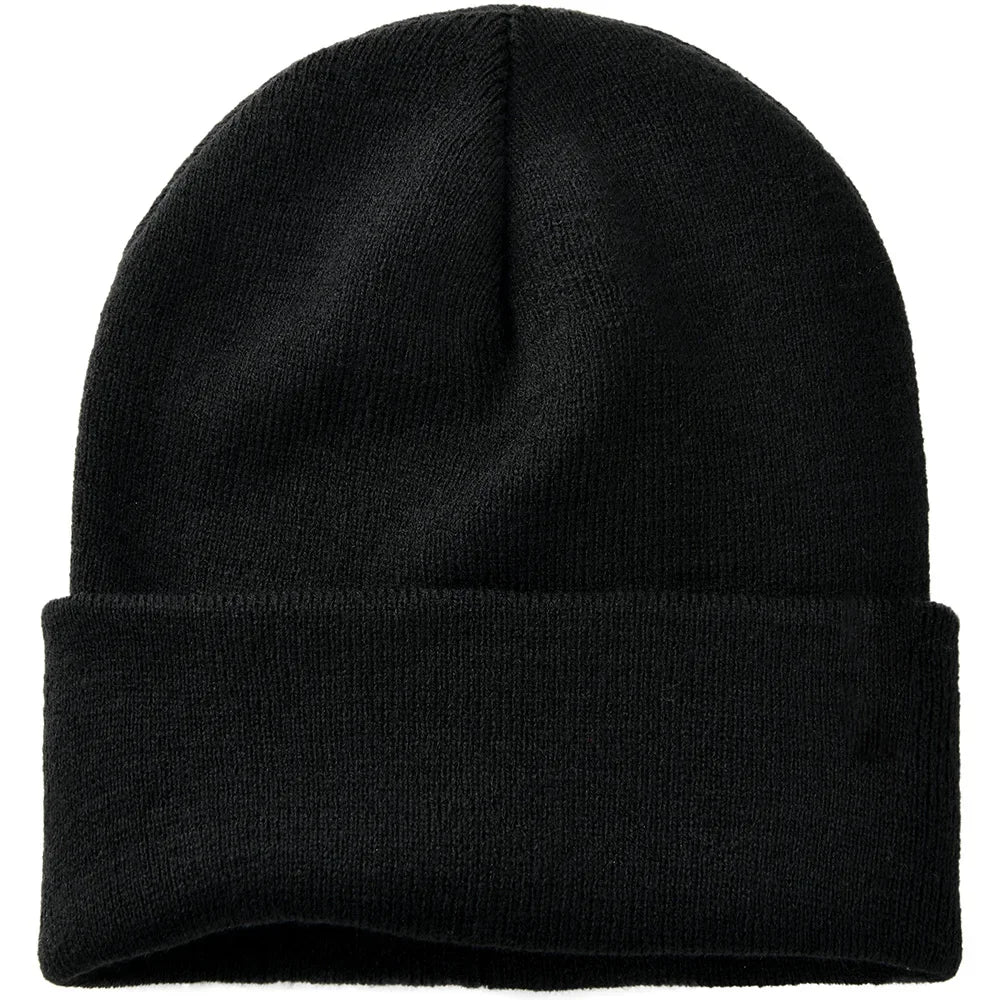 Bonnet Tricot à Manchette Unisexe en Acrylique Côtelé Chaud