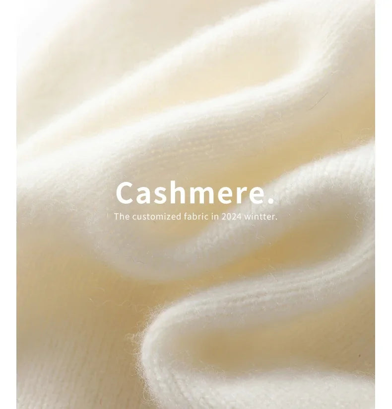 Bonnet Tricoté 100% Cachemire Unisexe Chaud Décontracté Extérieur