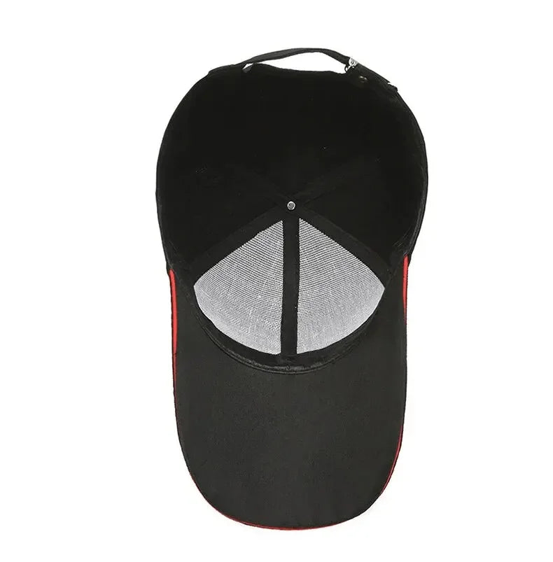 Casquette Baseball à Large Visière en Polyester Décontractée pour Plein Air