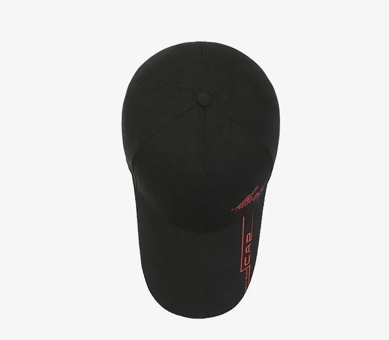 Casquette Baseball à Large Visière en Polyester Décontractée pour Plein Air
