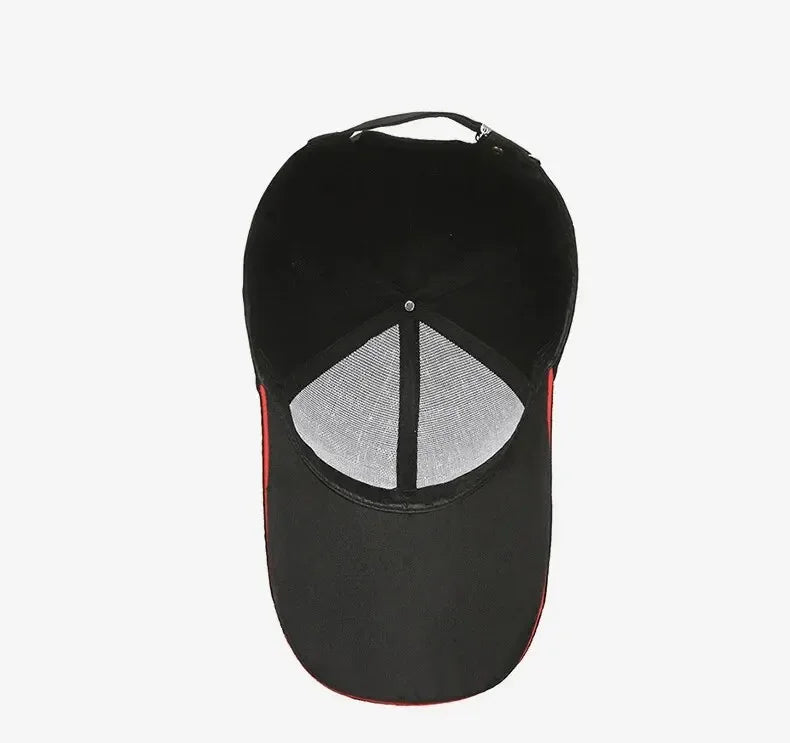 Casquette Baseball à Large Visière en Polyester Décontractée pour Plein Air