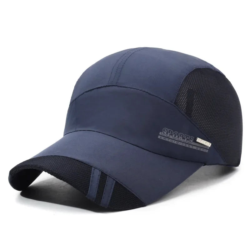 Casquette de Baseball en Maille Polyester Séchage Rapide Protection Solaire