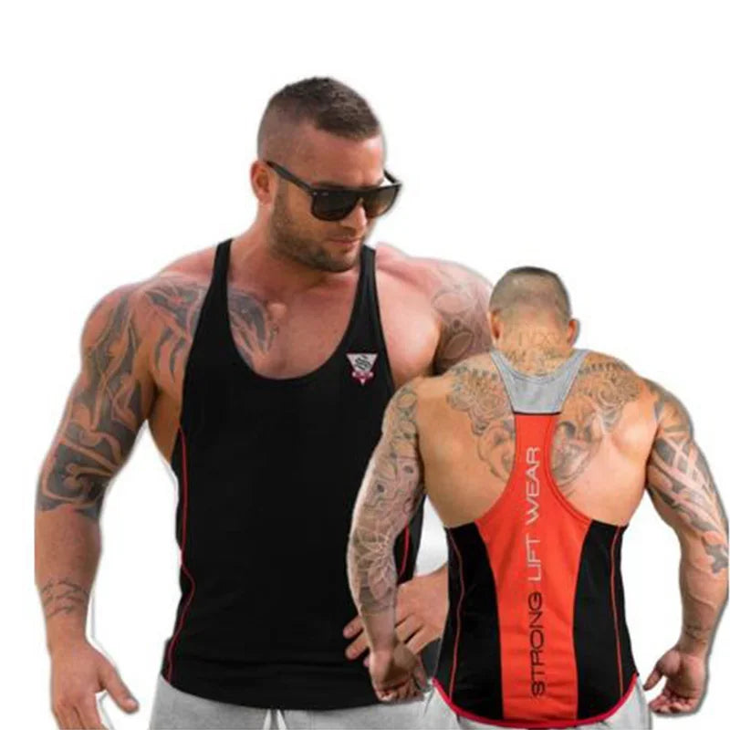 Débardeur de Musculation Homme Coton et Polyester Sport