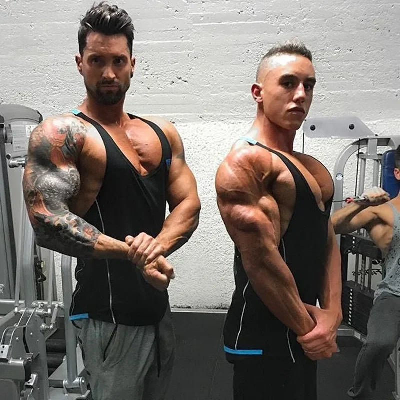 Débardeur de Musculation Homme Coton et Polyester Sport
