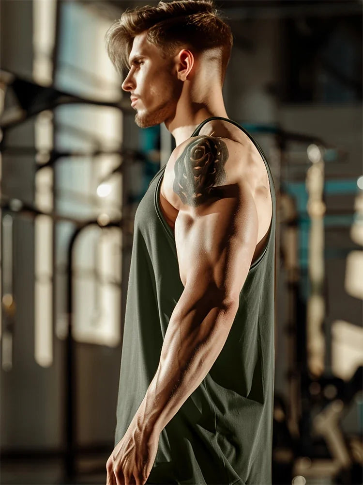 Débardeur Sport Homme Respirant Polyester Séchage Rapide