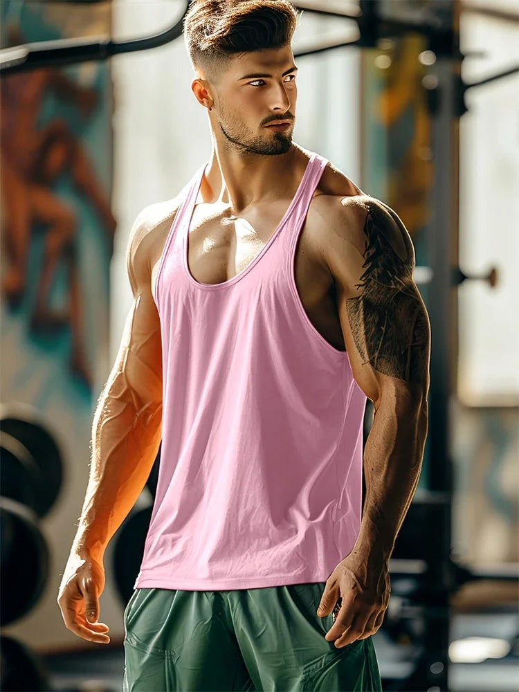 Débardeur Sport Homme Respirant Polyester Séchage Rapide