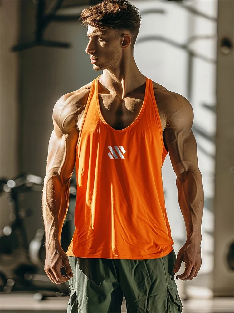 Débardeur Sport Homme Respirant Polyester Séchage Rapide