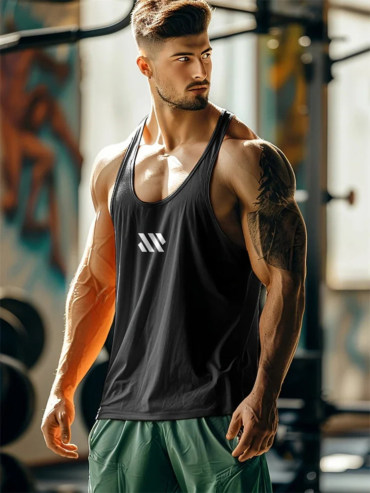 Débardeur Sport Homme Respirant Polyester Séchage Rapide