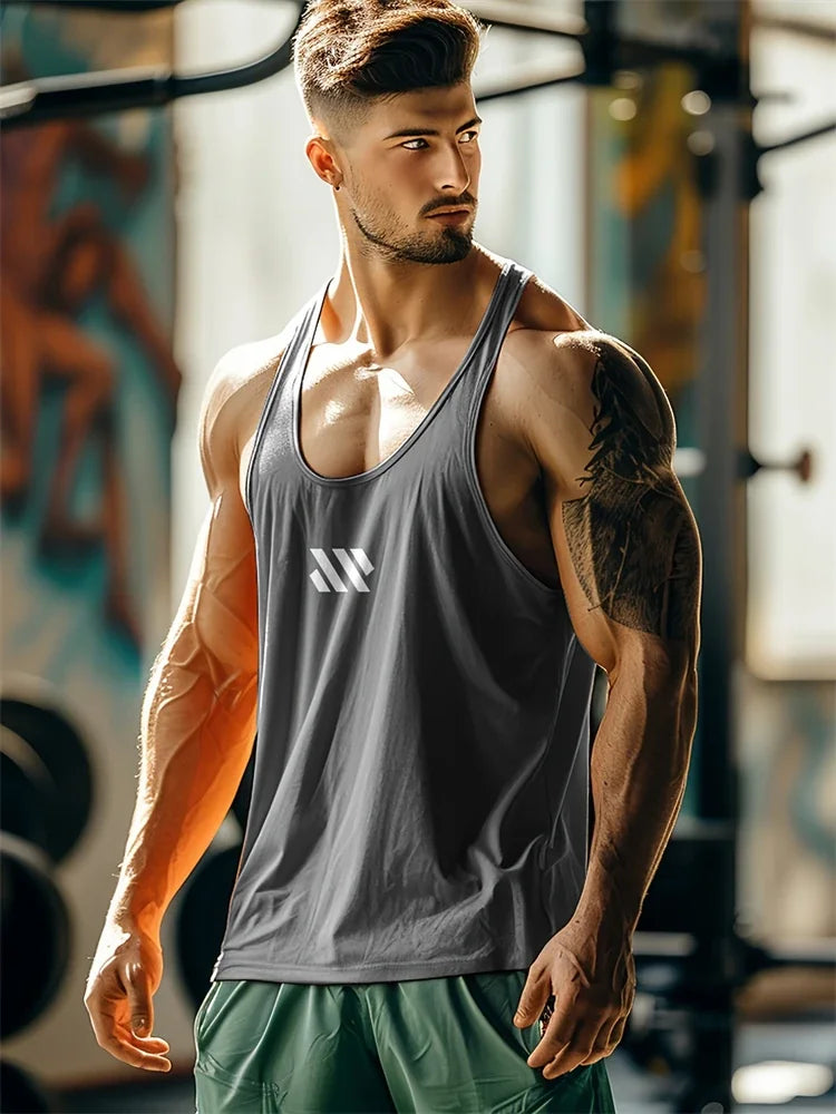 Débardeur Sport Homme Respirant Polyester Séchage Rapide