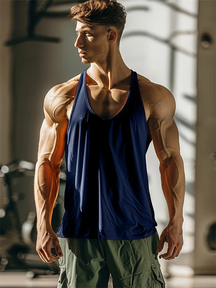 Débardeur Sport Homme Respirant Polyester Séchage Rapide