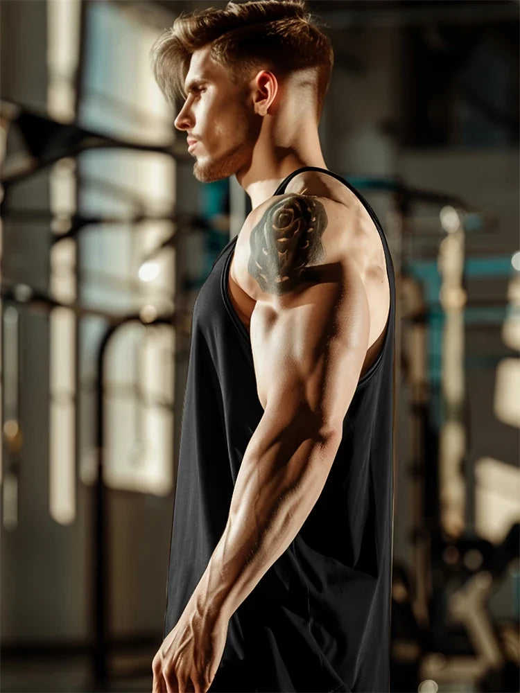 Débardeur Sport Homme Respirant Polyester Séchage Rapide