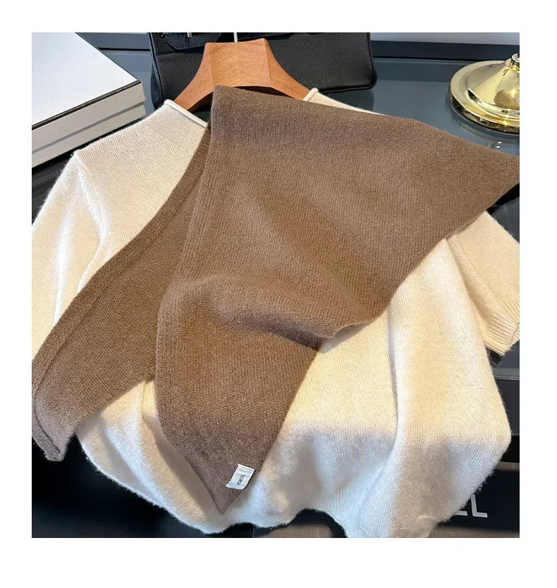 Écharpe Longue en Laine Chaude pour Femme Style Pashmina