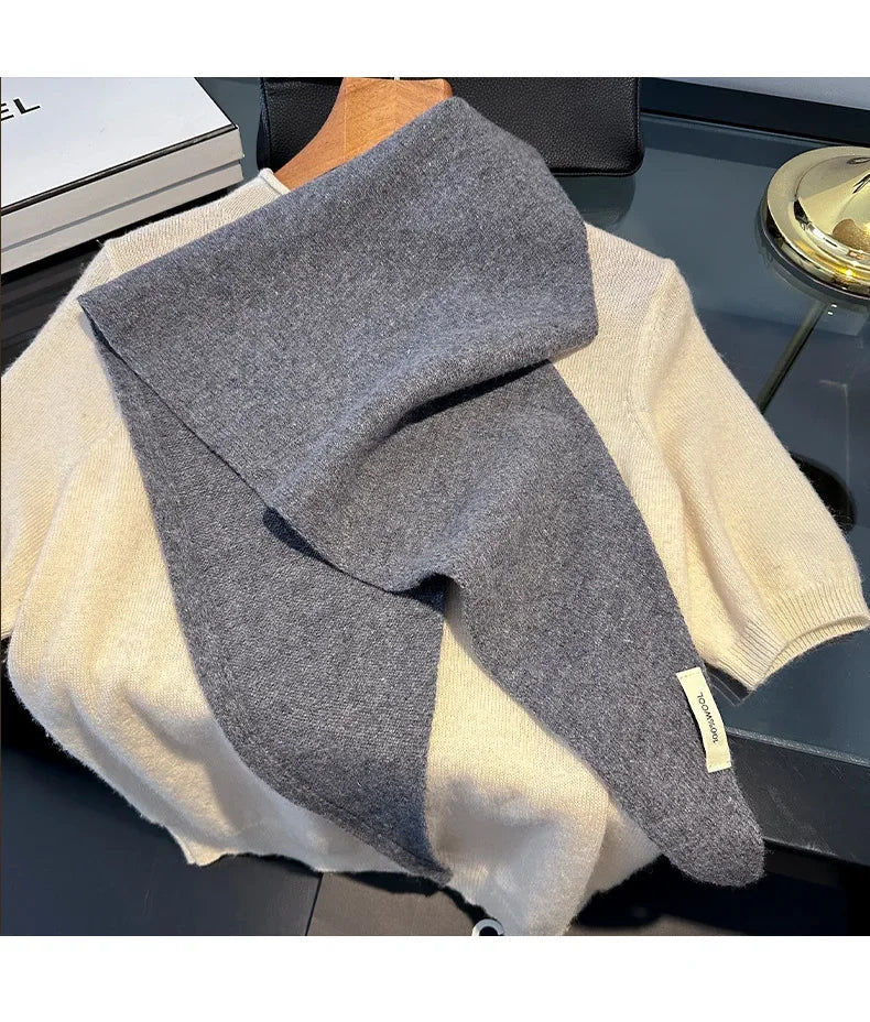 Écharpe Longue en Laine Chaude pour Femme Style Pashmina