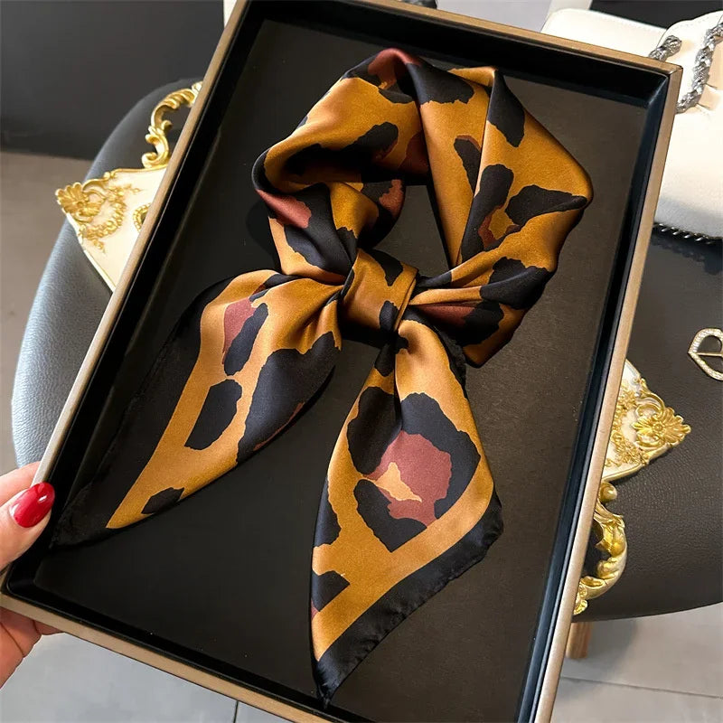 Foulard Carré 70×70 Cm Effet Soie Pashmina Mode