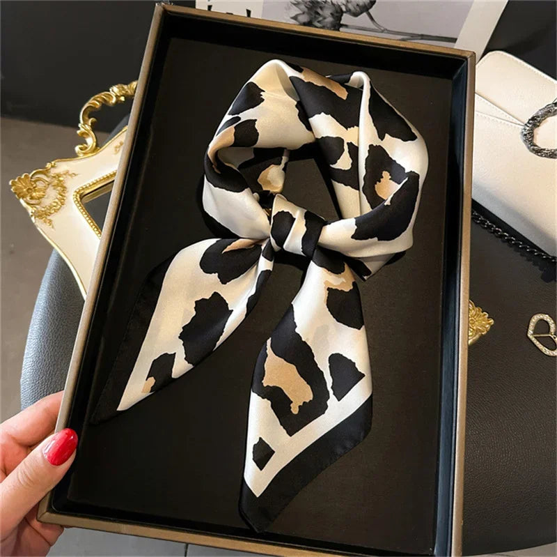 Foulard Carré 70×70 Cm Effet Soie Pashmina Mode