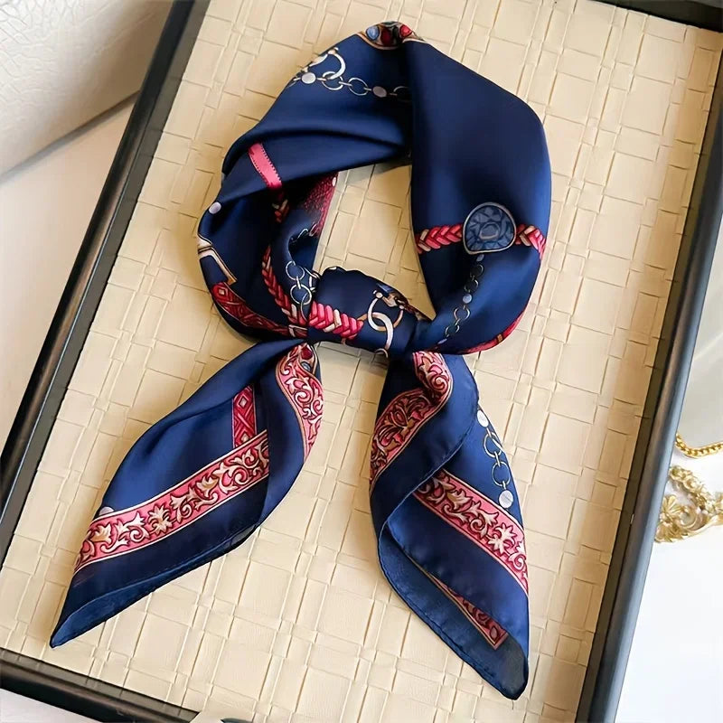 Foulard Carré 70×70 Cm Effet Soie Pashmina Mode