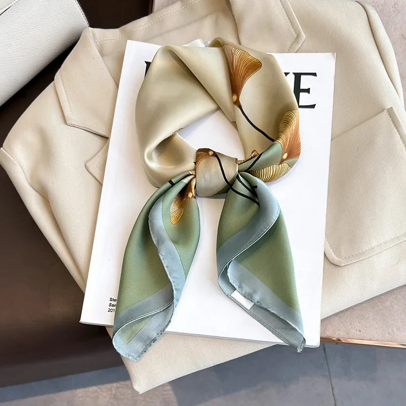 Foulard Carré 70×70 Cm Effet Soie Pashmina Mode