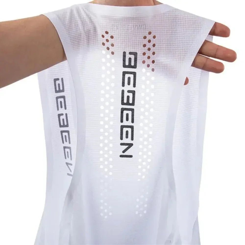 Gilet Maille Respirant Homme Séchage Rapide Slim Fit Sport