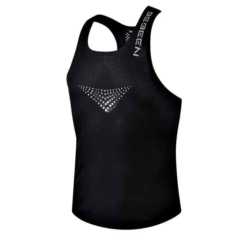 Gilet Maille Respirant Homme Séchage Rapide Slim Fit Sport