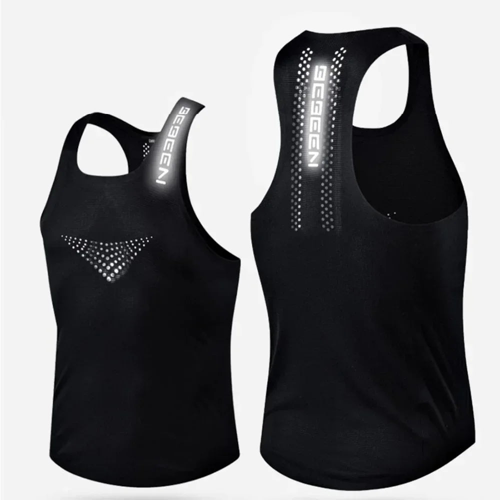 Gilet Maille Respirant Homme Séchage Rapide Slim Fit Sport