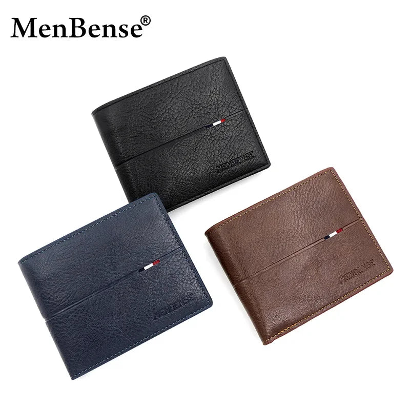 Portefeuille Court Homme Slim en Cuir PU Porte-Carte