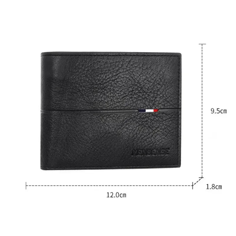 Portefeuille Court Homme Slim en Cuir PU Porte-Carte