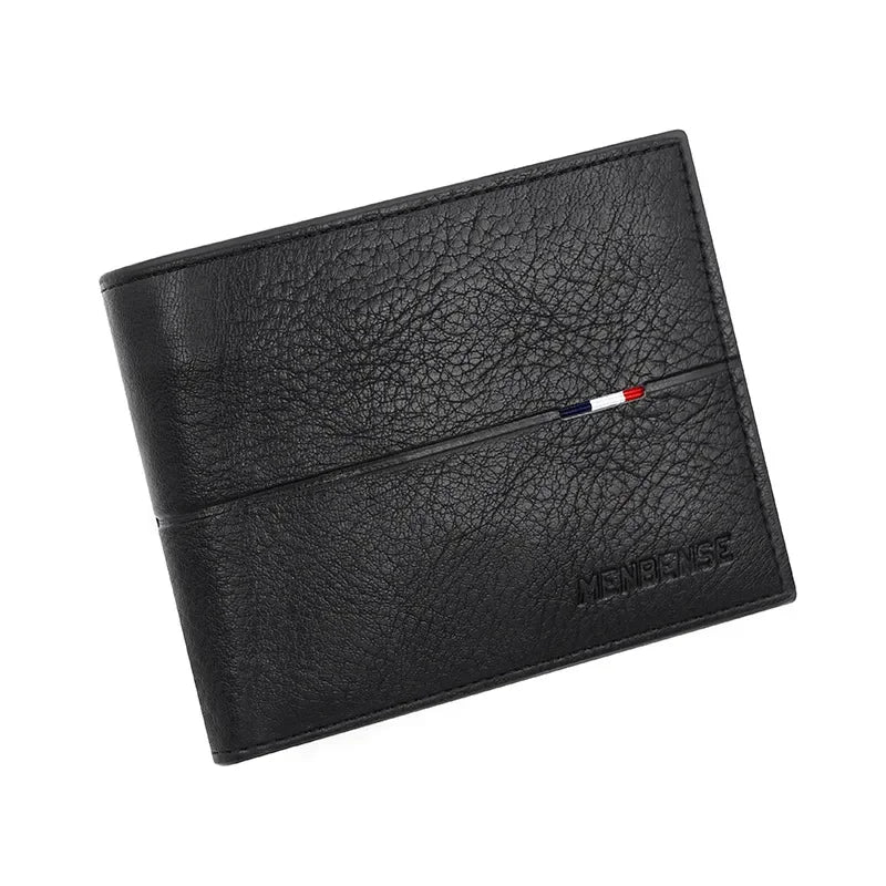 Portefeuille Court Homme Slim en Cuir PU Porte-Carte