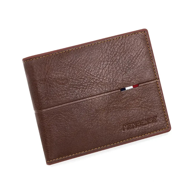 Portefeuille Court Homme Slim en Cuir PU Porte-Carte