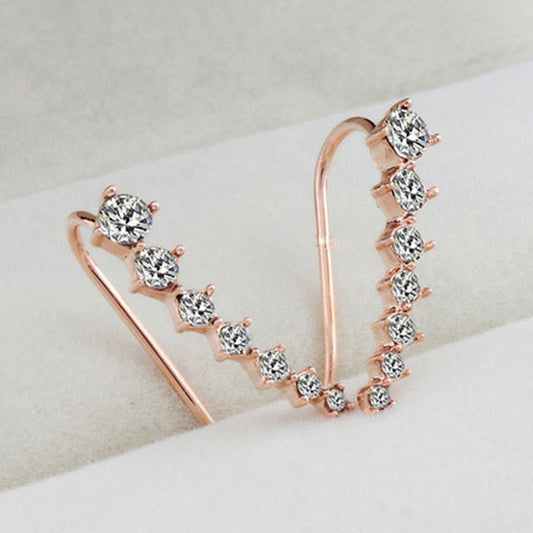 Boucles d'oreilles diamant sept étoiles