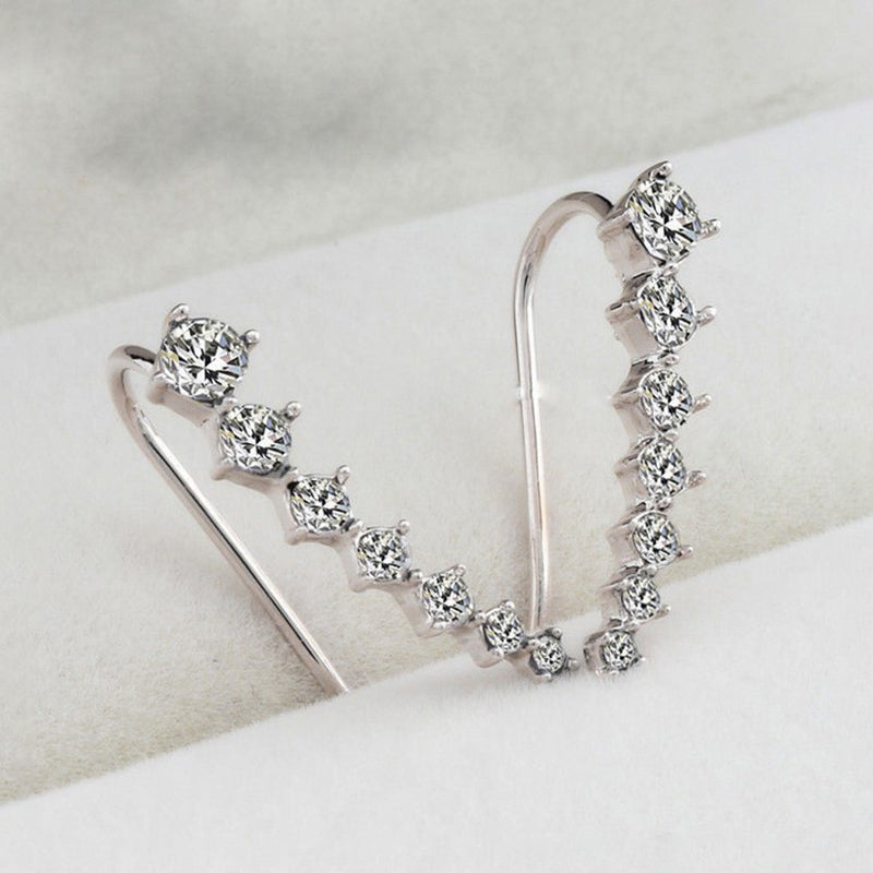 Boucles d'oreilles diamant sept étoiles