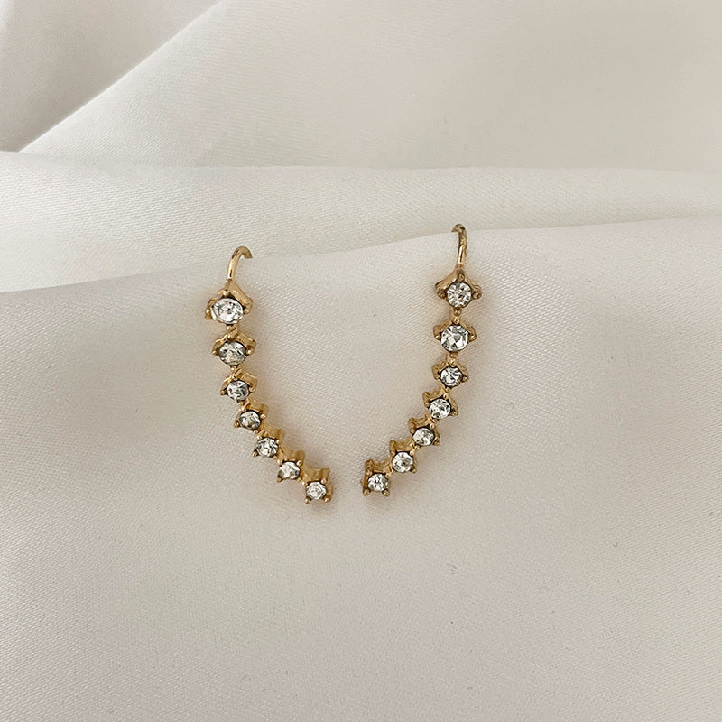 Boucles d'oreilles diamant sept étoiles