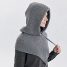 Bonnet-Balaclava Tricoté Avec Écharpe Intégrée pour Femme