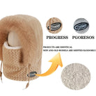 Bonnet Peluche Thermique Avec Écharpe Intégrée et Cache-Cou