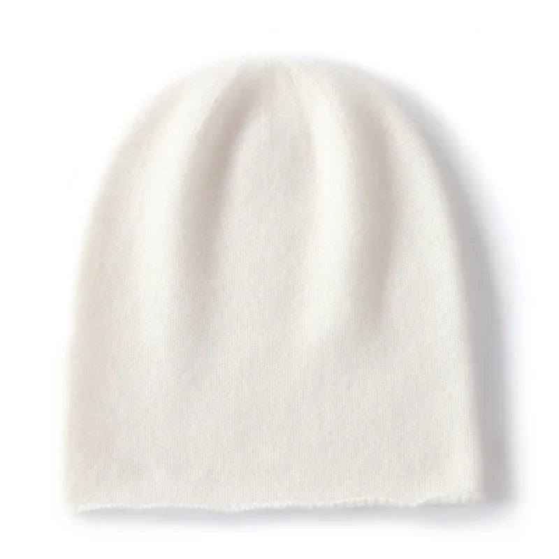 Bonnet Tricoté 100% Cachemire Unisexe Chaud Décontracté Extérieur