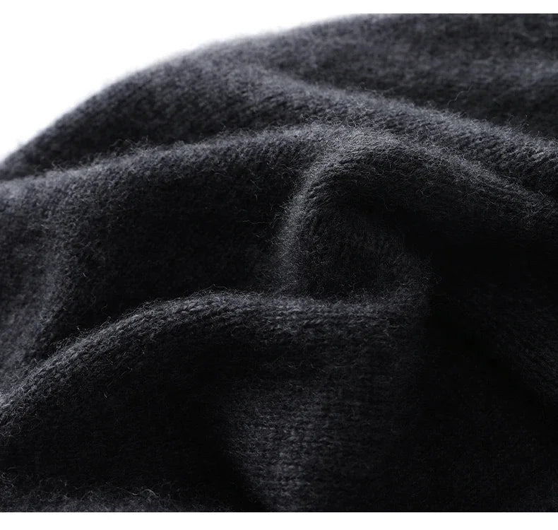 Bonnet Tricoté 100% Cachemire Unisexe Chaud Décontracté Extérieur