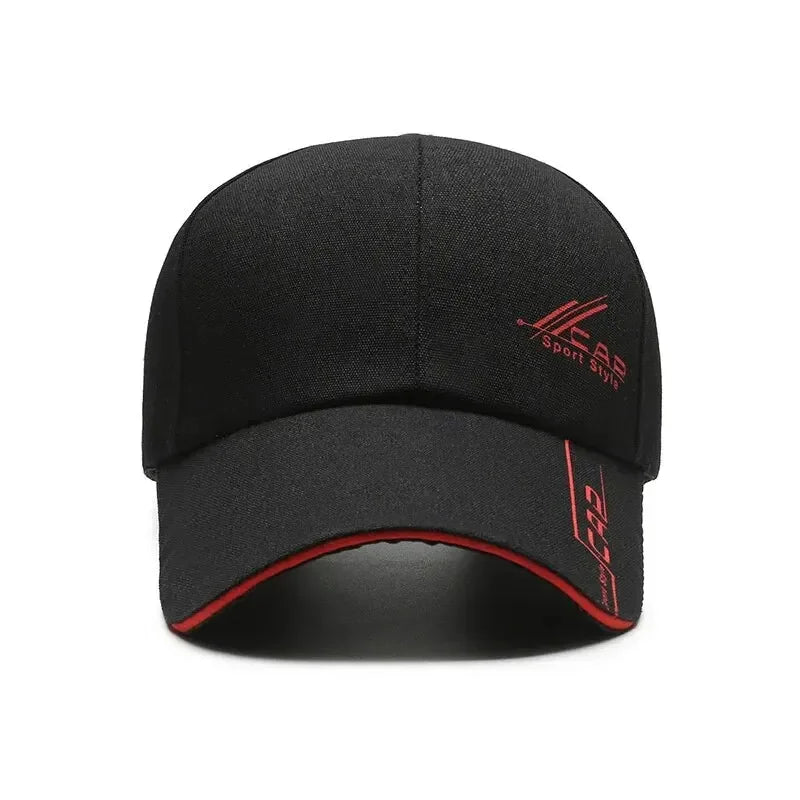 Casquette Baseball à Large Visière en Polyester Décontractée pour Plein Air