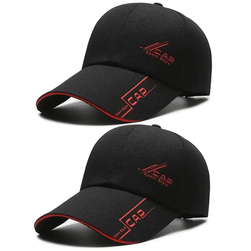 Casquette Baseball à Large Visière en Polyester Décontractée pour Plein Air