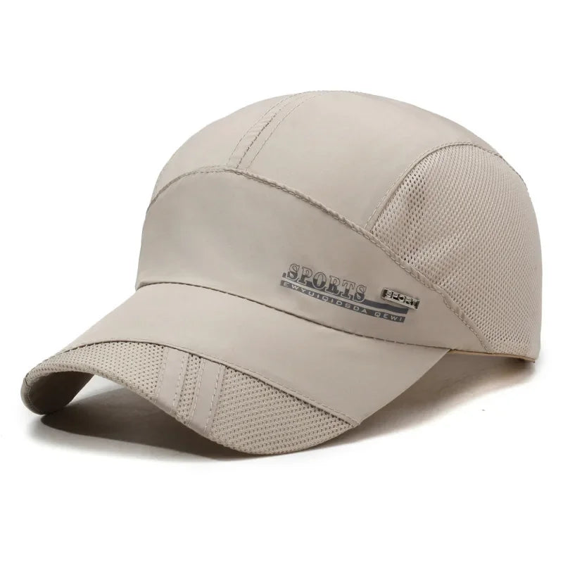 Casquette de Baseball en Maille Polyester Séchage Rapide Protection Solaire
