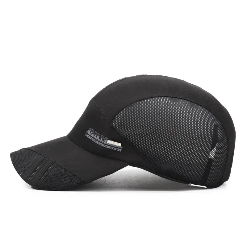 Casquette de Baseball en Maille Polyester Séchage Rapide Protection Solaire