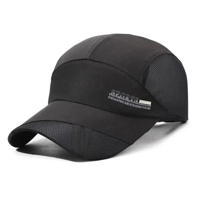 Casquette de Baseball en Maille Polyester Séchage Rapide Protection Solaire