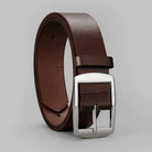 Ceinture en Cuir PU pour Homme Boucle Ardillon Métal