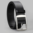 Ceinture en Cuir PU pour Homme Boucle Ardillon Métal