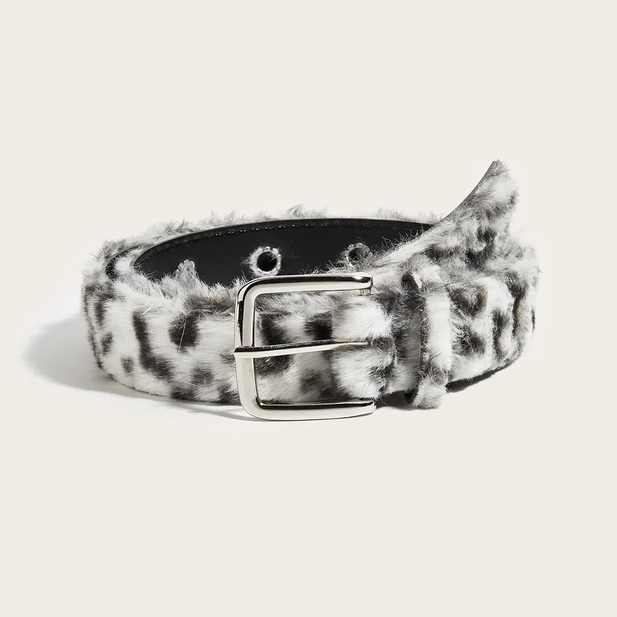 Ceinture en Daim Style Y2K Rose et Blanc