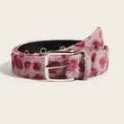 Ceinture en Daim Style Y2K Rose et Blanc