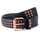 Ceinture Punk Avec Rivets Pyramide et Perle Carrée