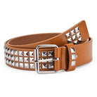 Ceinture Punk Avec Rivets Pyramide et Perle Carrée