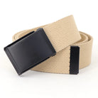 Ceinture Réversible en Toile Avec Boucle Décontractée