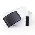 Ceinture Réversible en Toile Avec Boucle Décontractée