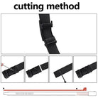 Ceinture Tactique pour Homme en Polyester Boucle Automatique 125 cm