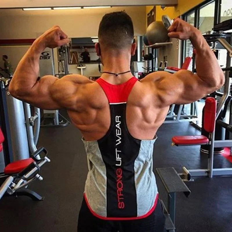 Débardeur de Musculation Homme Coton et Polyester Sport